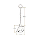 Invictus | 14k gold | Naruto Shippuden Hidden Leaf Village Logo Dangle Charm
