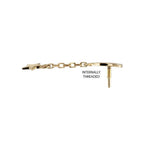 Invictus | 14k gold | Crescent Moon with Star Dangle