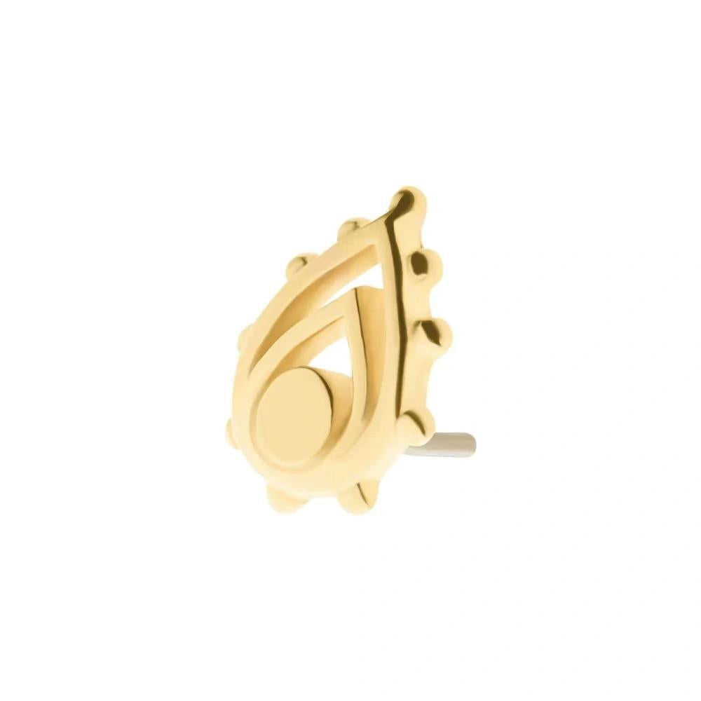 Invictus | 14k gold | Beaded Teardrop