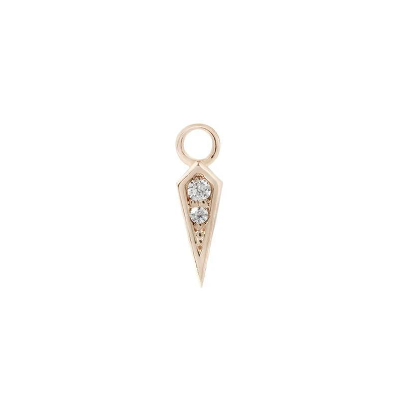 Buddha | 14k gold | Spike Charm | CZ