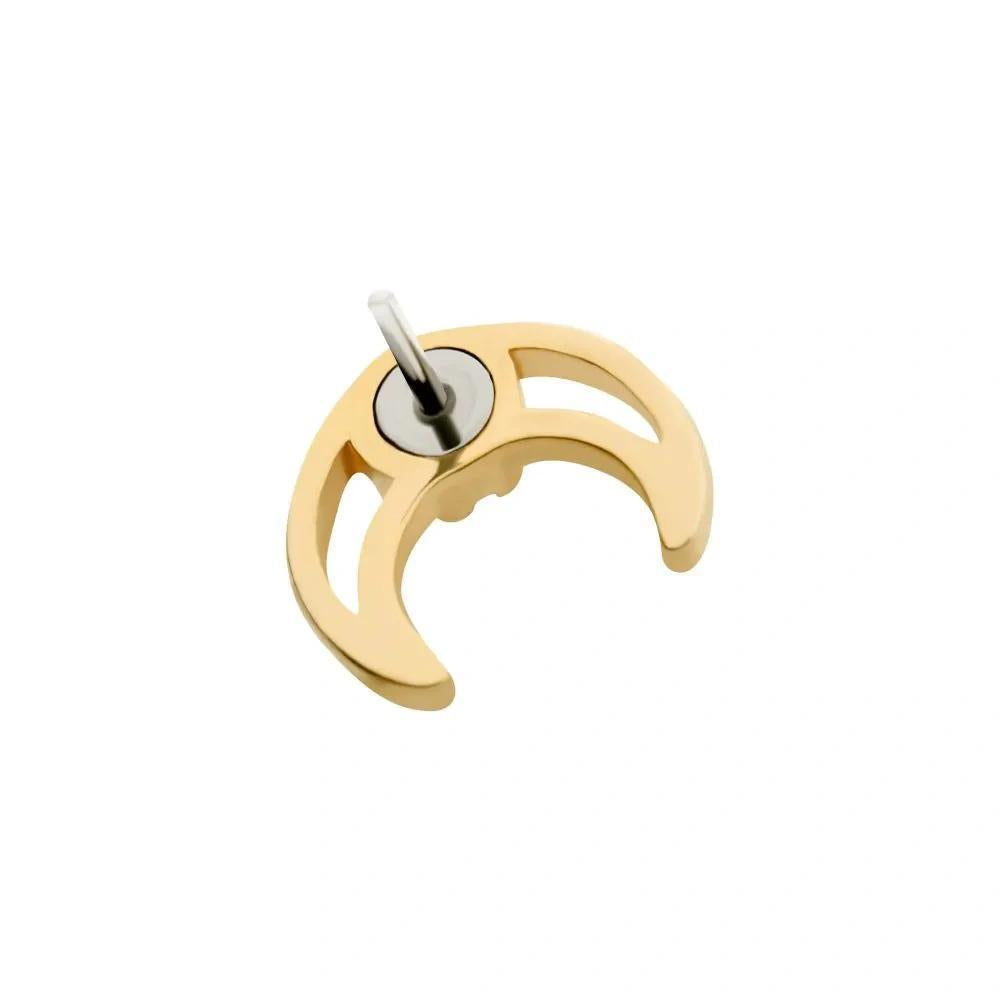 Invictus | 14k gold | Crescent Moon | CZ/Opal