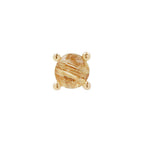 Buddha | 14k gold | Prong | Rutilated Quartz