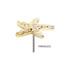 Invictus | 14k gold | Pave Starfish | CZ