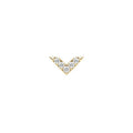 Buddha | 14k Gold | Revival Threadless End | Cubic Zirconia