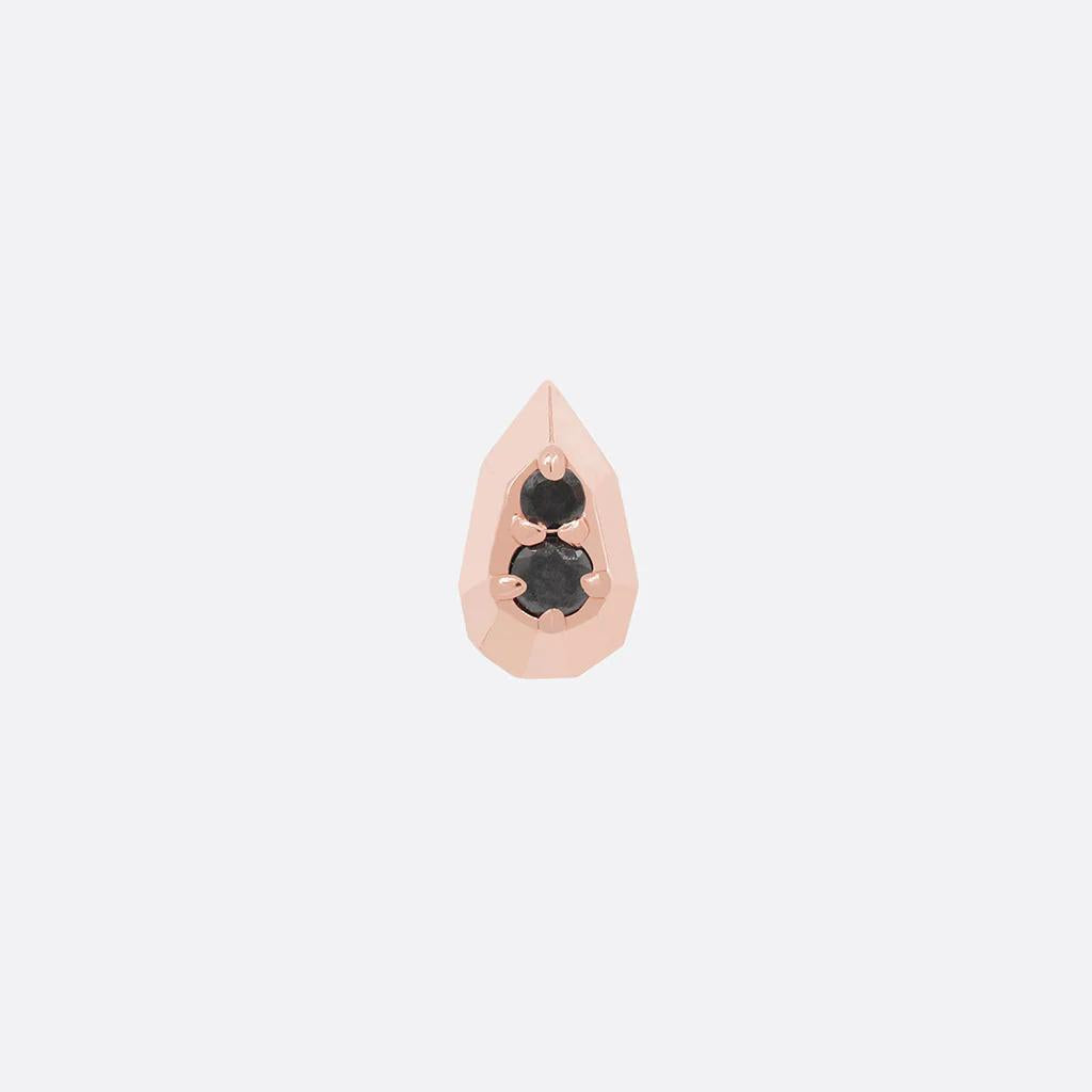 Tether | 14k gold | Hydro Gem | Black Diamond