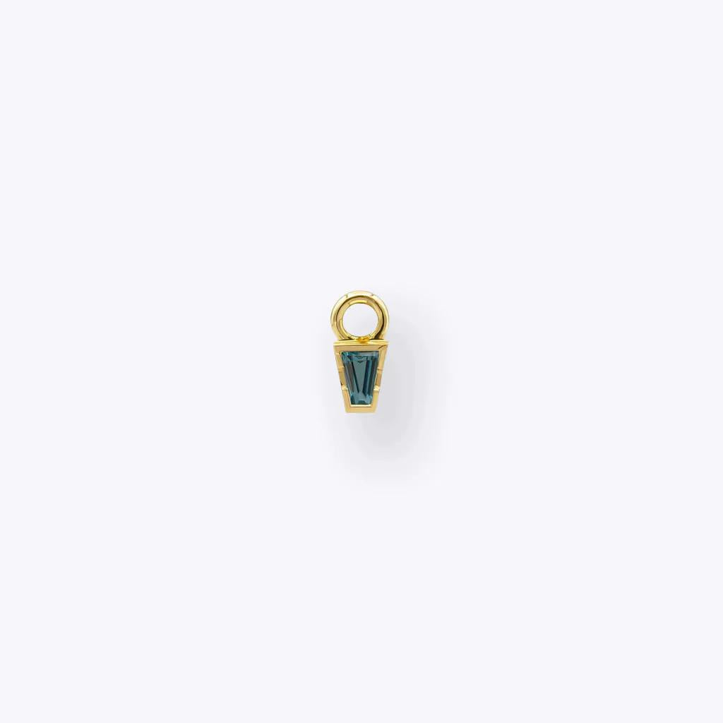 Tether | 14k gold | Linda Charm | London Blue Topaz