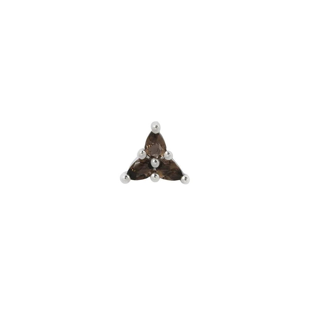 Buddha | 14k gold | 3 Little Pears | Smoky Quartz