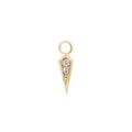 Buddha | 14k gold | Spike Charm | CZ