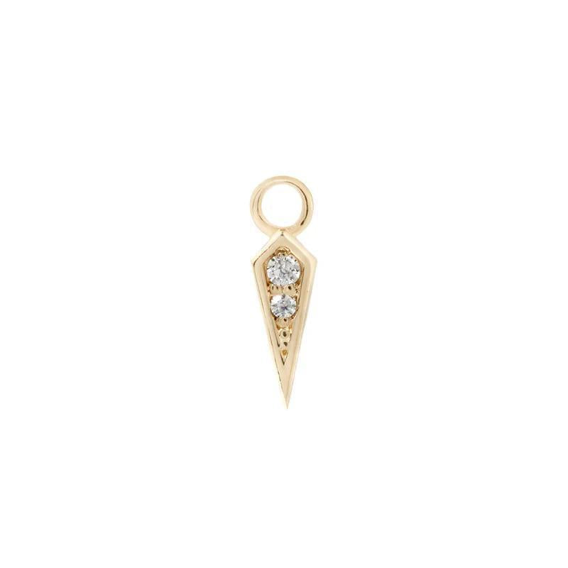 Buddha | 14k gold | Spike Charm | CZ