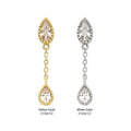 Invictus | 14k gold | Tear Drop Dangle | CZ