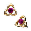 Invictus | 14k gold | Trinity Knot | Pink CZ