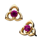 Invictus | 14k gold | Trinity Knot | Pink CZ