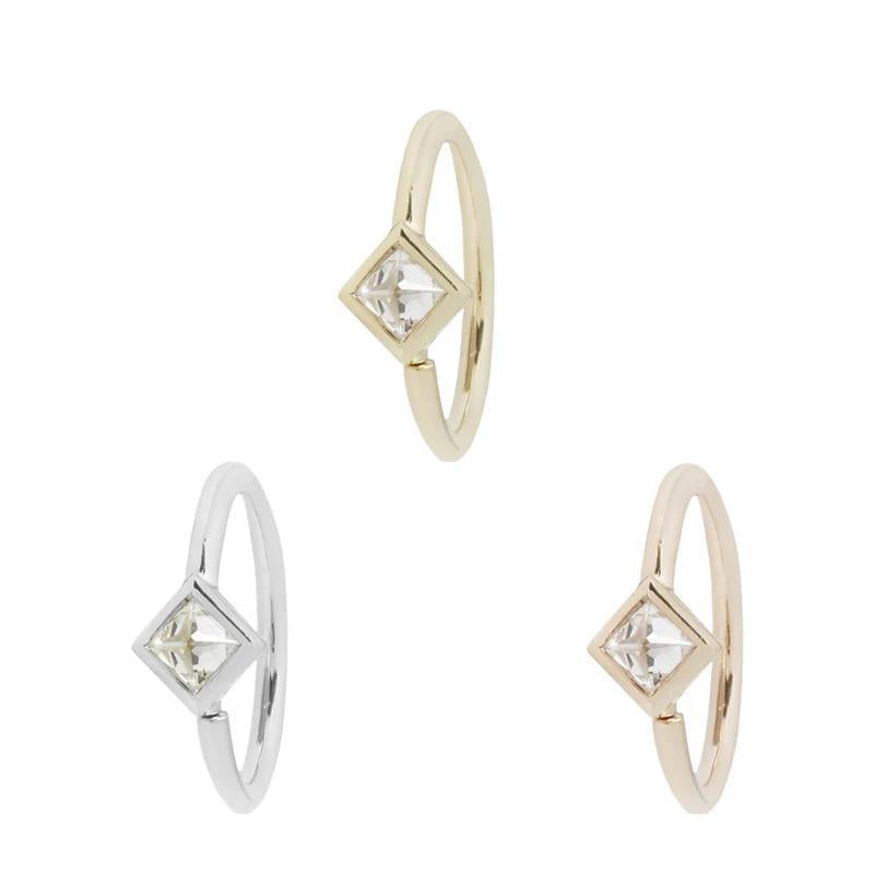 Buddha | 14k gold | Mae Seam Ring | CZ