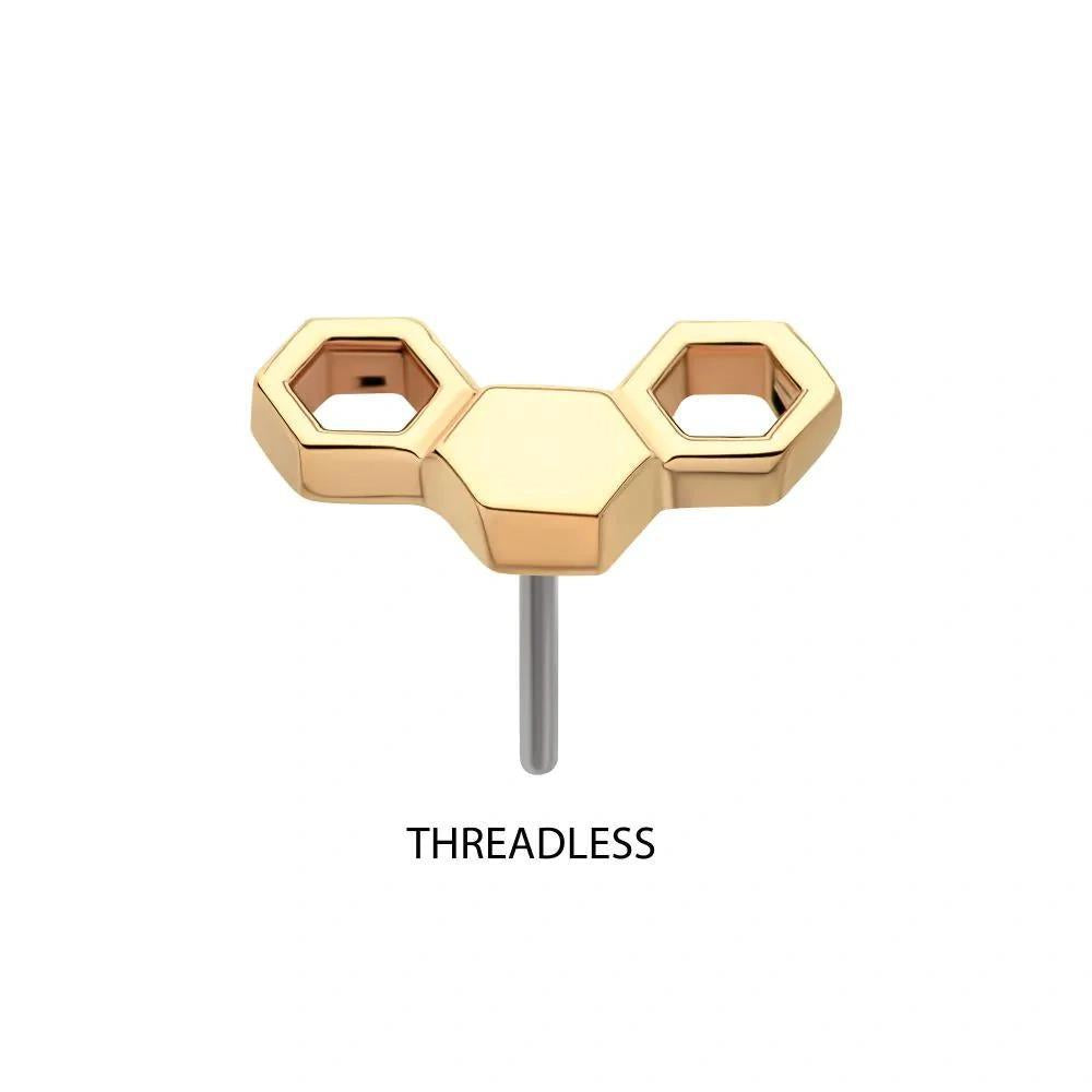 Invictus | 14k gold | Honeycomb