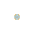 Buddha | 14k gold | Peekaboo | Sandblasted Aquamarine
