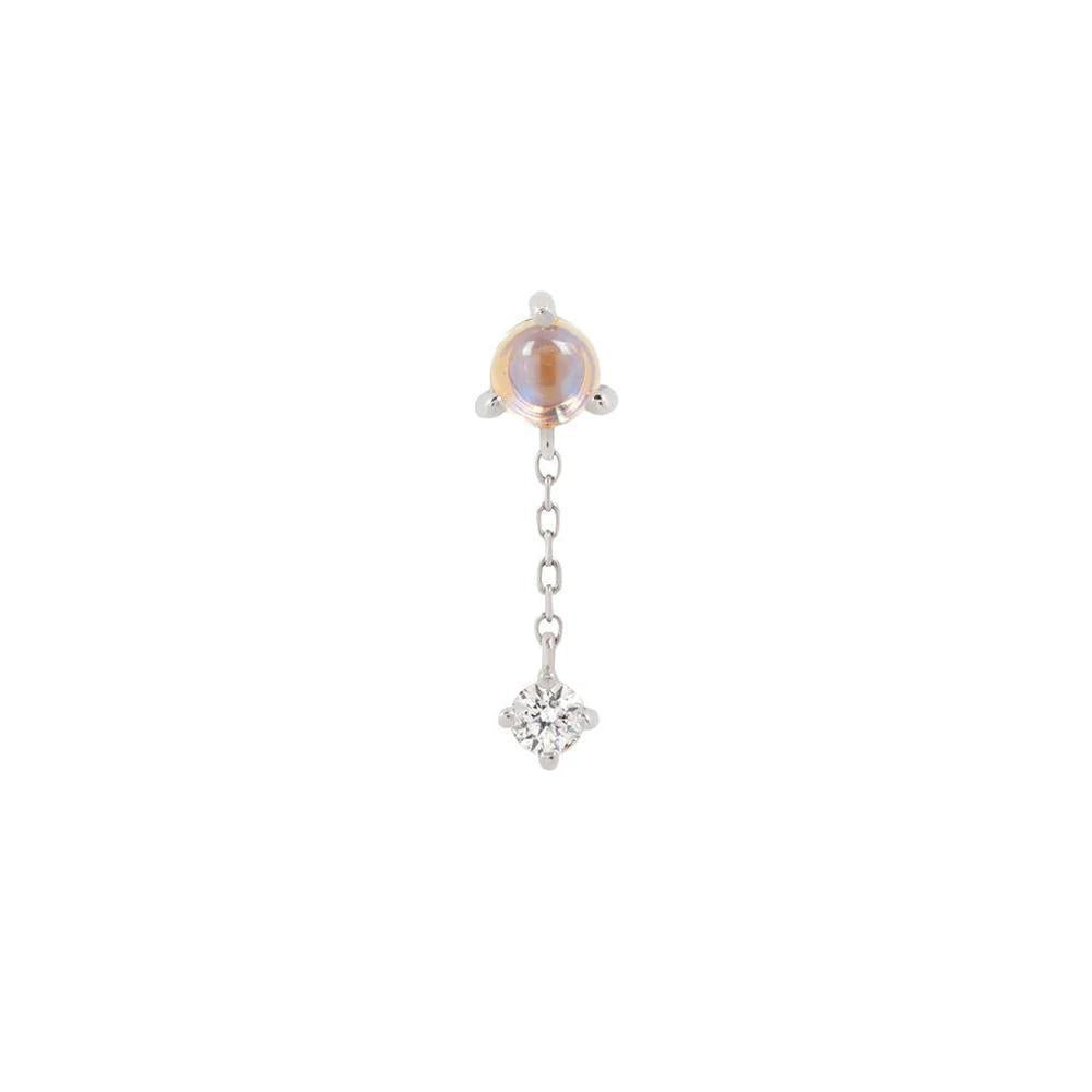 Buddha | 14k gold | Bianca | Moonstone + White Sapphire