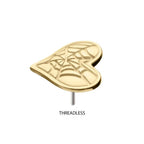 Invictus | 14k gold | Spiderweb Heart