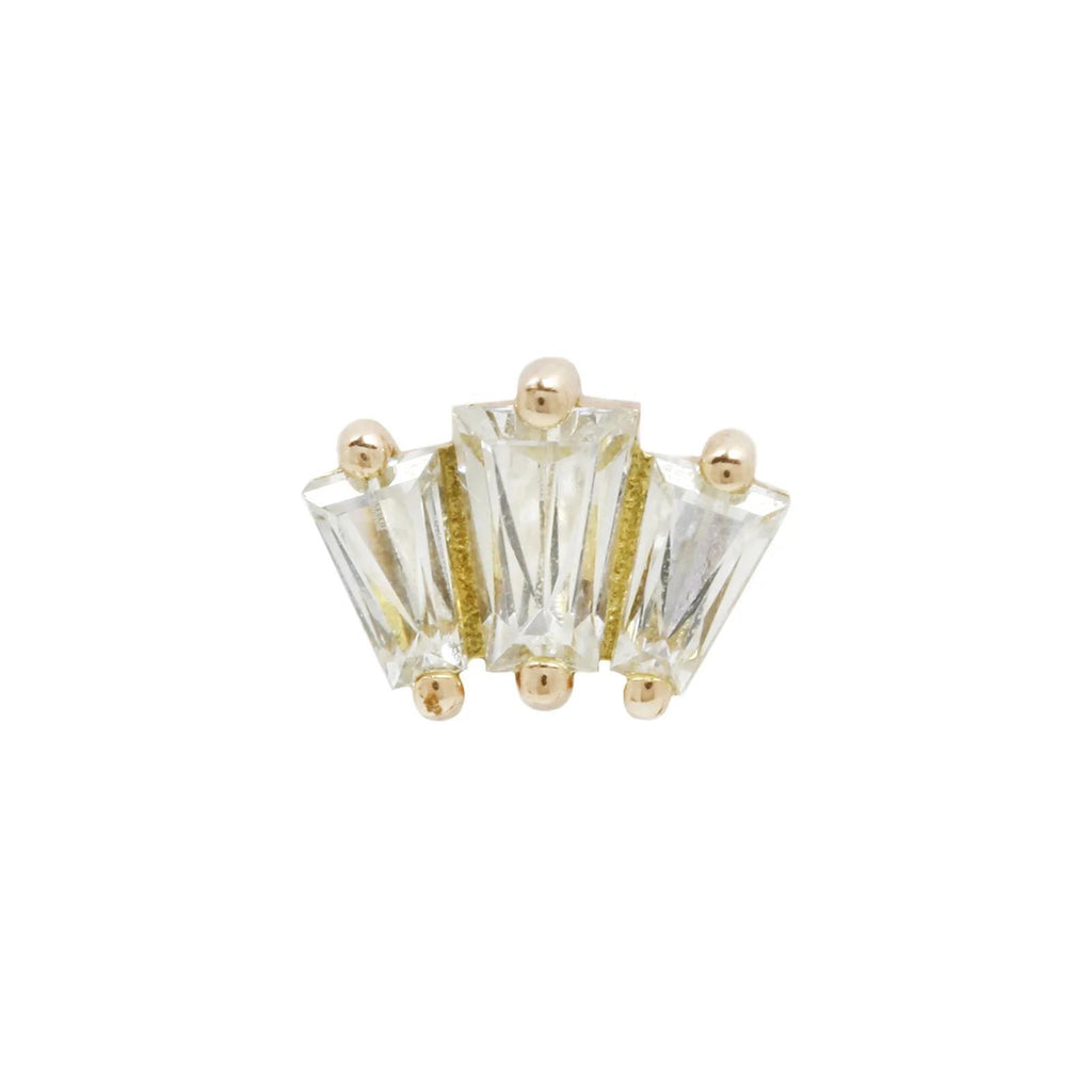 Buddha | 14k gold | Gemma Trios | Clear CZ