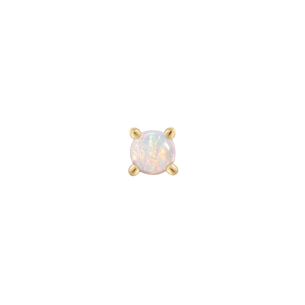 Buddha | 14k gold | Prong | Opal