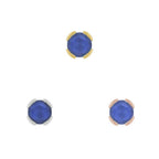 Buddha | 14k gold | Peekaboo | Sandblasted London Blue Topaz