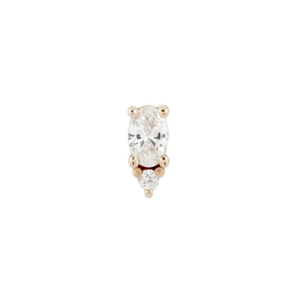 Buddha | 14k gold | Desden | Swarovski Crystal CZ
