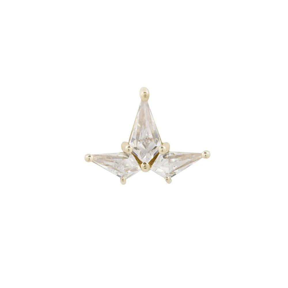Buddha | 14k gold | Volant | Clear CZ