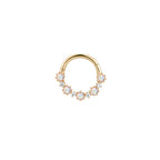 Buddha | 14k gold | Ariana | Rainbow Moonstone + CZ