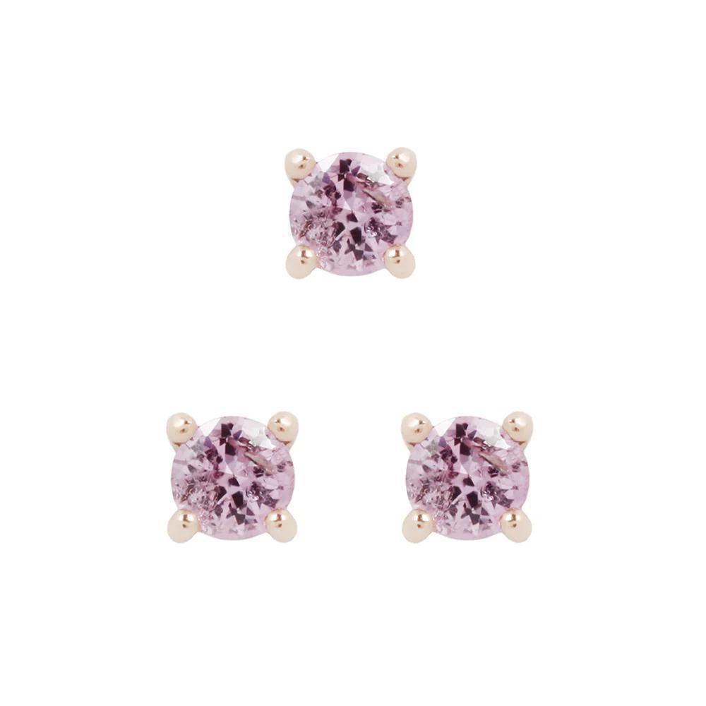 Buddha | 14k gold | Prong | Pink Sapphire