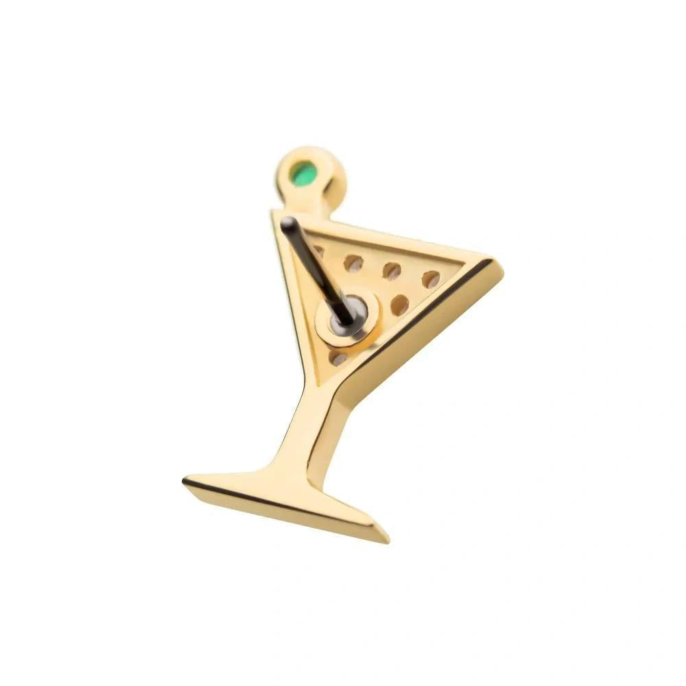 Invictus | 14k gold | Martini Glass | CZ