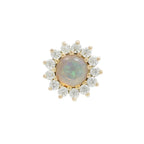 Buddha | 14k gold | Delphine | Australian Opal + CZ