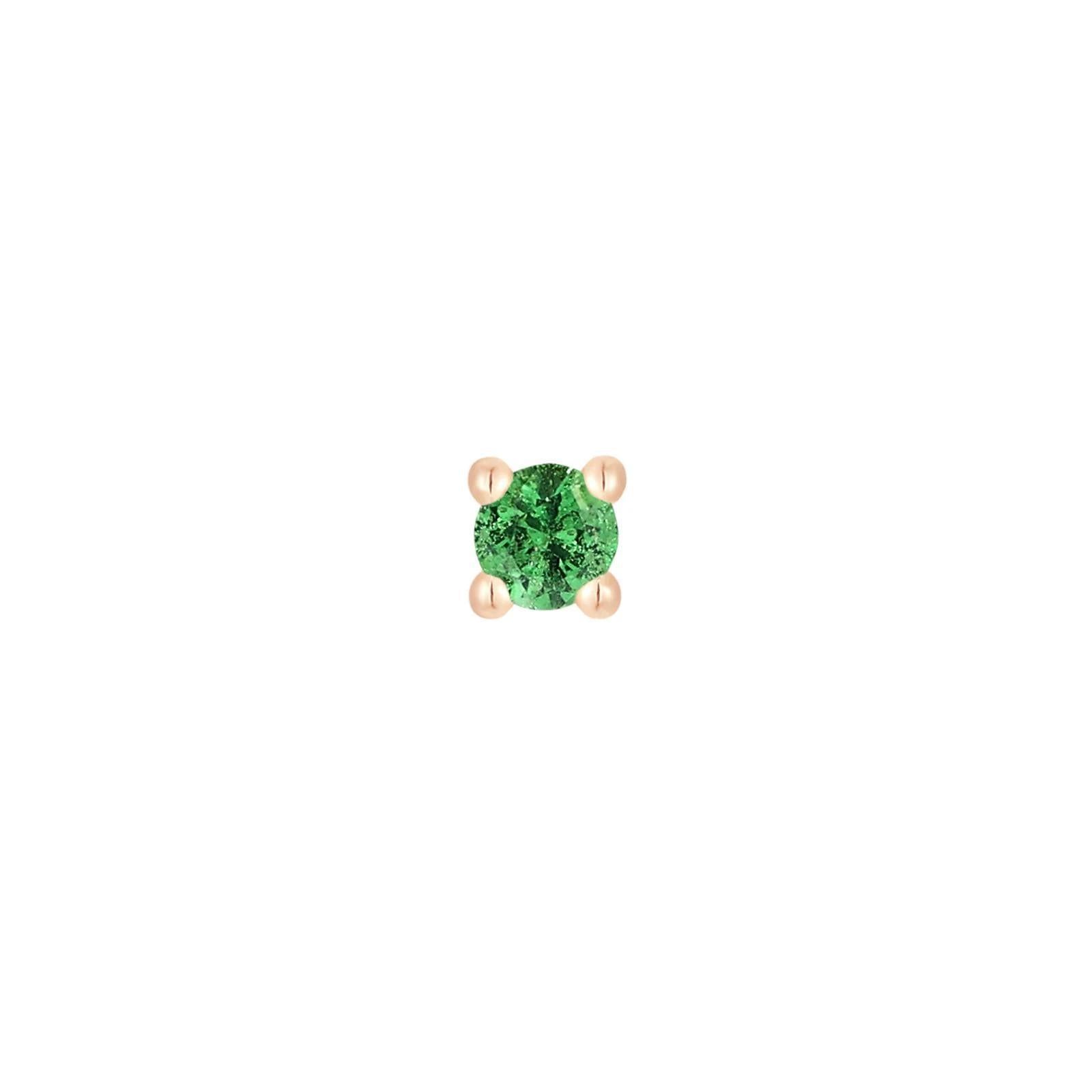 Buddha | 14k gold | Prong | Tsavorite