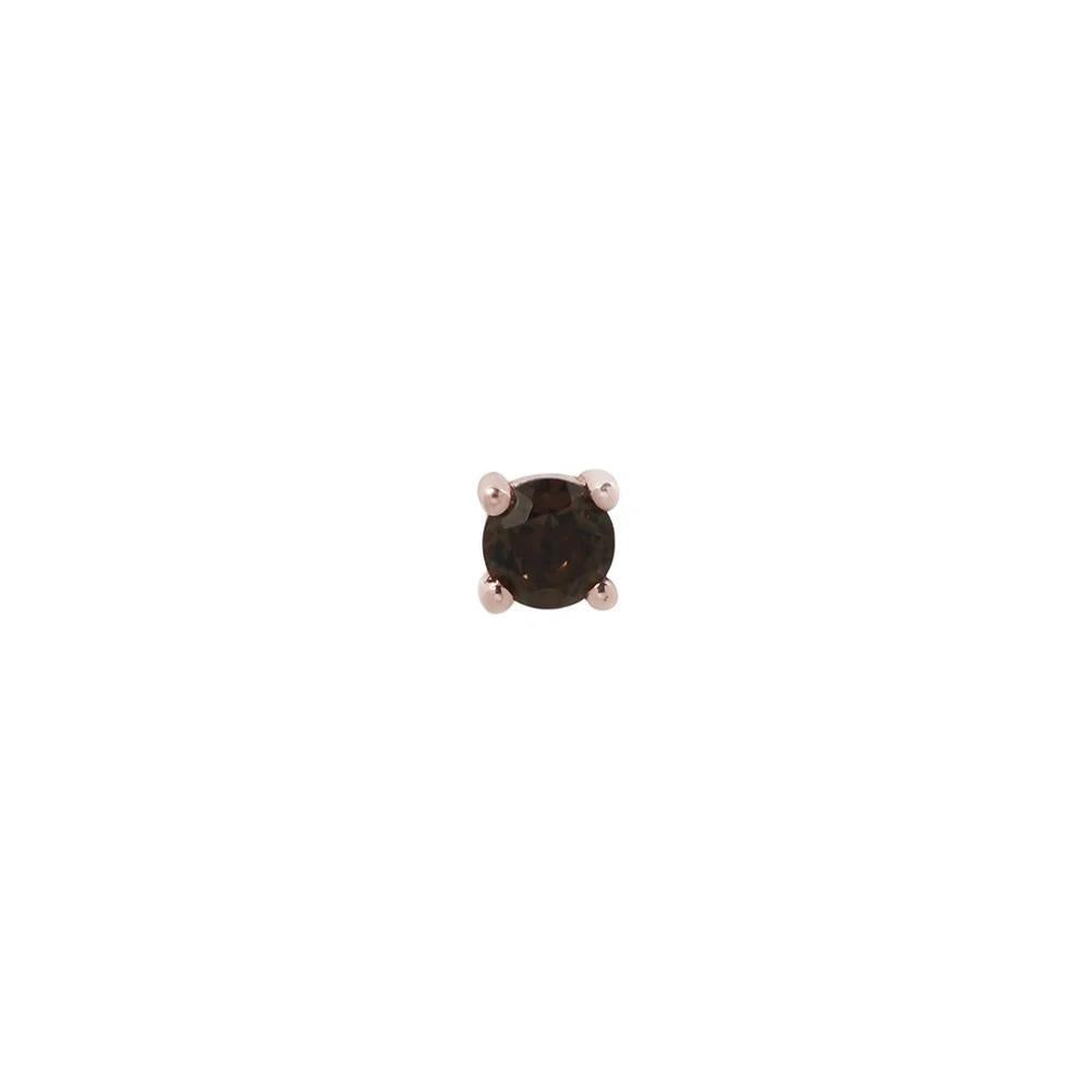 Buddha | 14k gold | Prong | Smoky Quartz