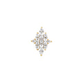 Buddha | 14k gold | Celebration | Clear CZ