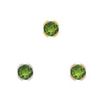 Buddha | 14k gold | Peekaboo | Green Tourmaline