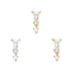 Buddha | 14k gold | Yves | Clear CZ