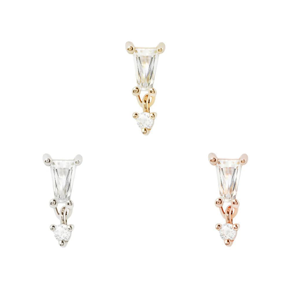Buddha | 14k gold | Yves | Clear CZ