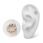 Invictus | 14k gold | 7-Gem Wreath | Clear CZ