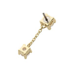 Invictus | 14k gold | Prong Set with Dangle | CZ