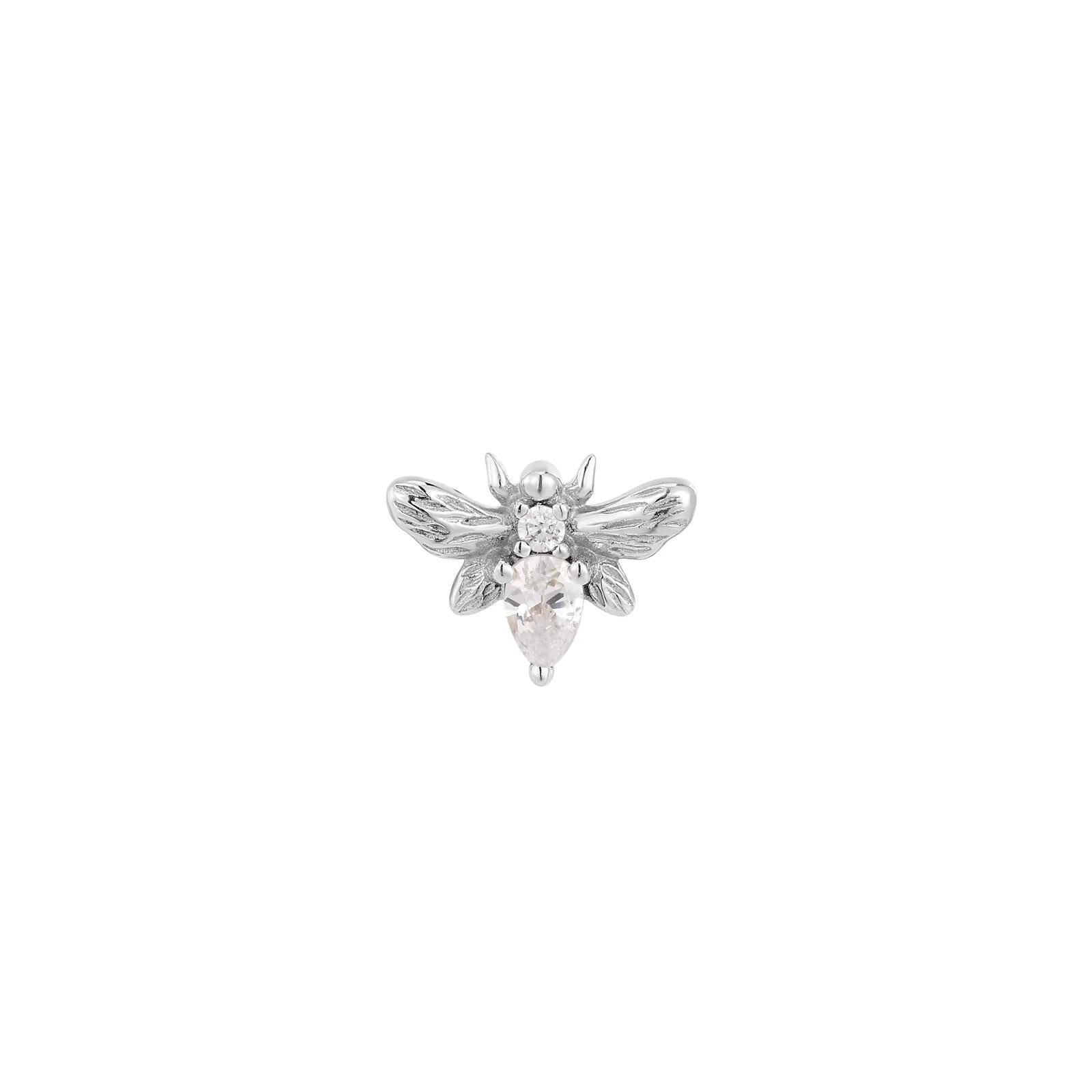 Buddha | 14k gold | Bee Chic | Clear CZ