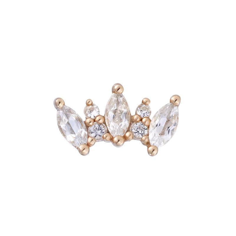 Buddha | 14k gold | Alice| White Sapphire