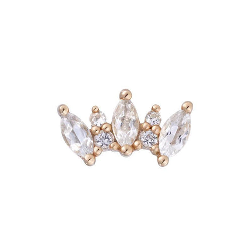 Buddha | 14k gold | Alice| White Sapphire