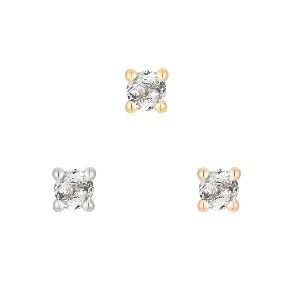 Buddha | 14k gold | Prong | Aquamarine