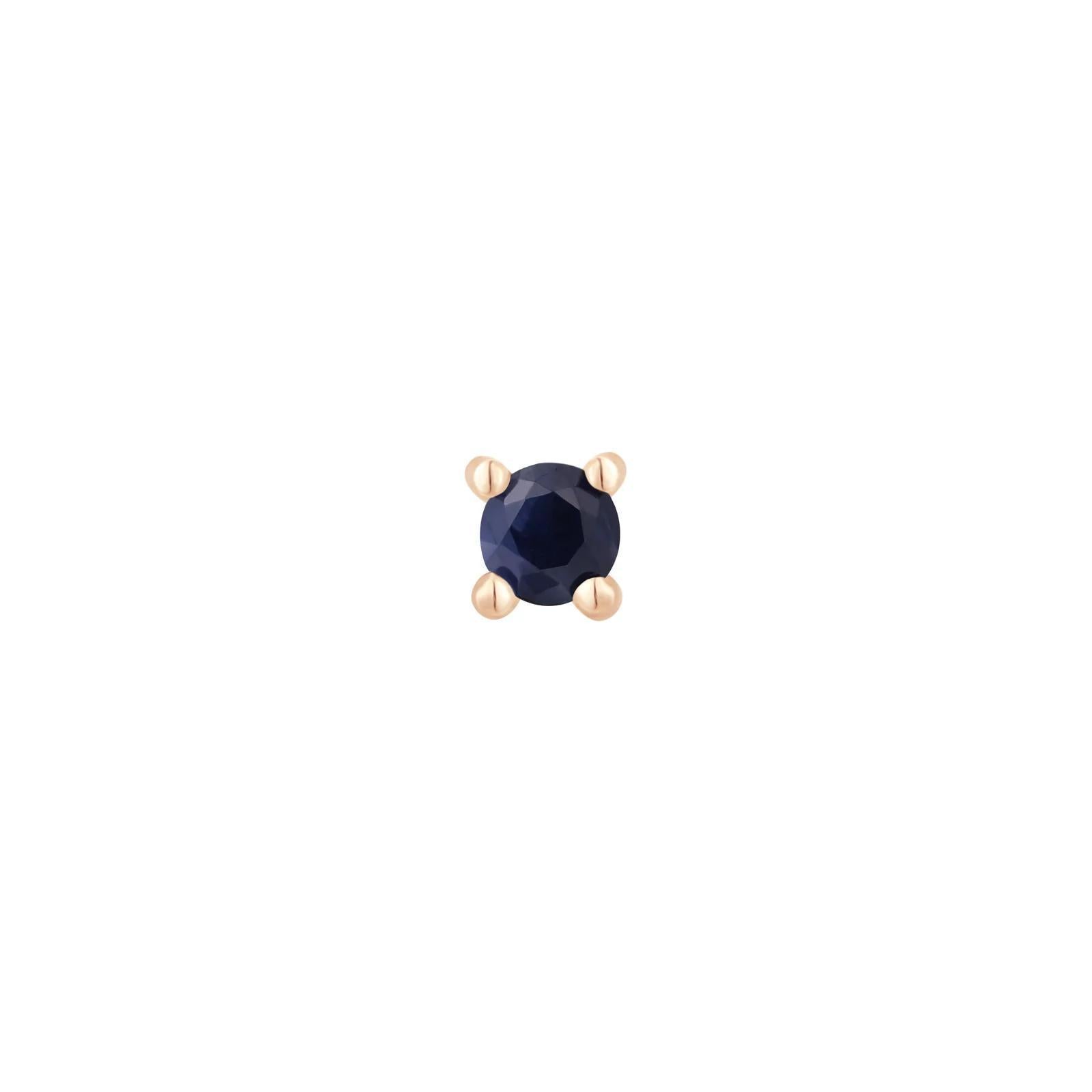 Buddha | 14k gold | Prong | Blue Sapphire