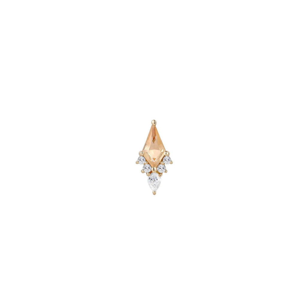 Buddha | 14k gold | Afterglow | Citrine + CZ