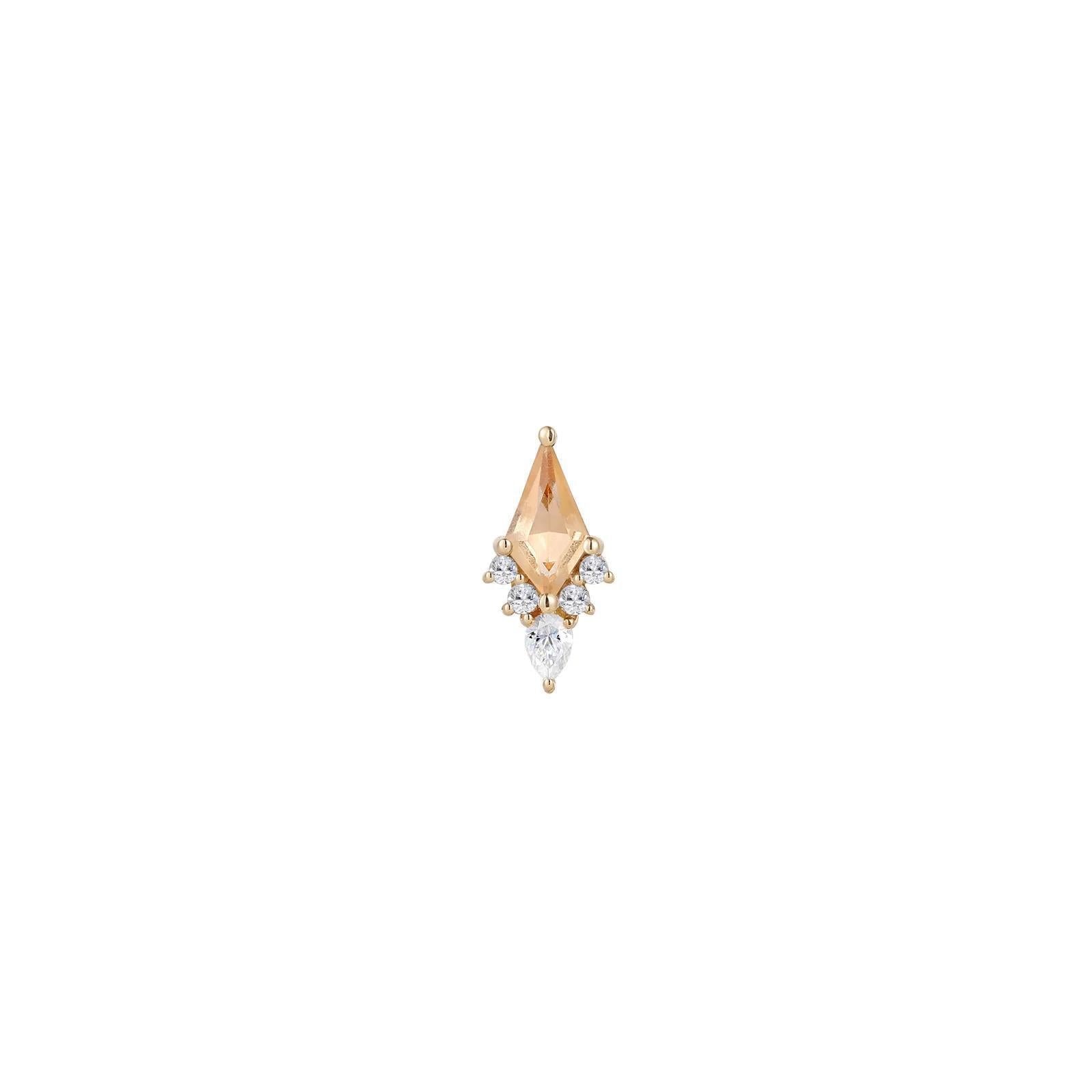 Buddha | 14k gold | Afterglow | Citrine + CZ