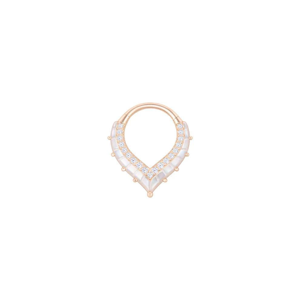 Buddha | 14k gold | Arise Clicker | Mother of Pearl + CZ