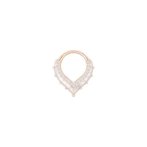 Buddha | 14k gold | Arise Clicker | Mother of Pearl + CZ