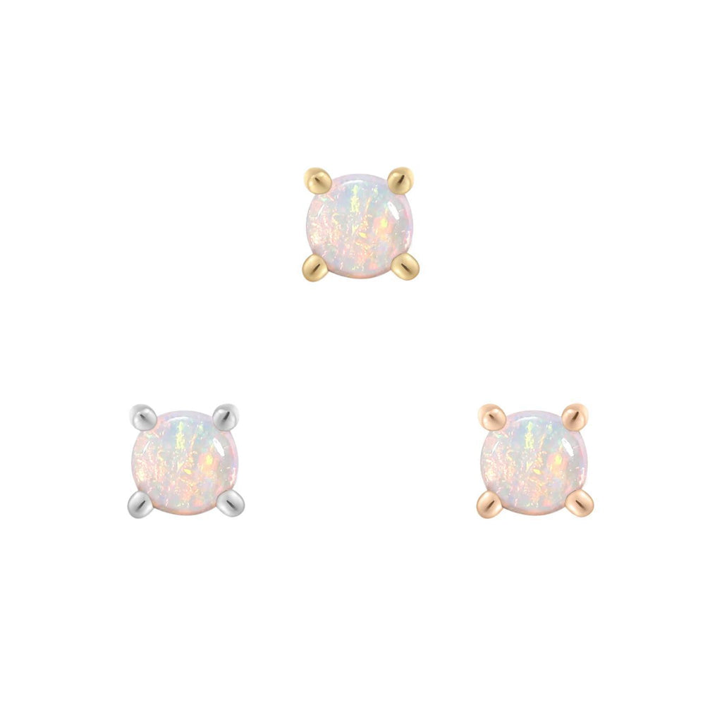 Buddha | 14k gold | Prong | Opal