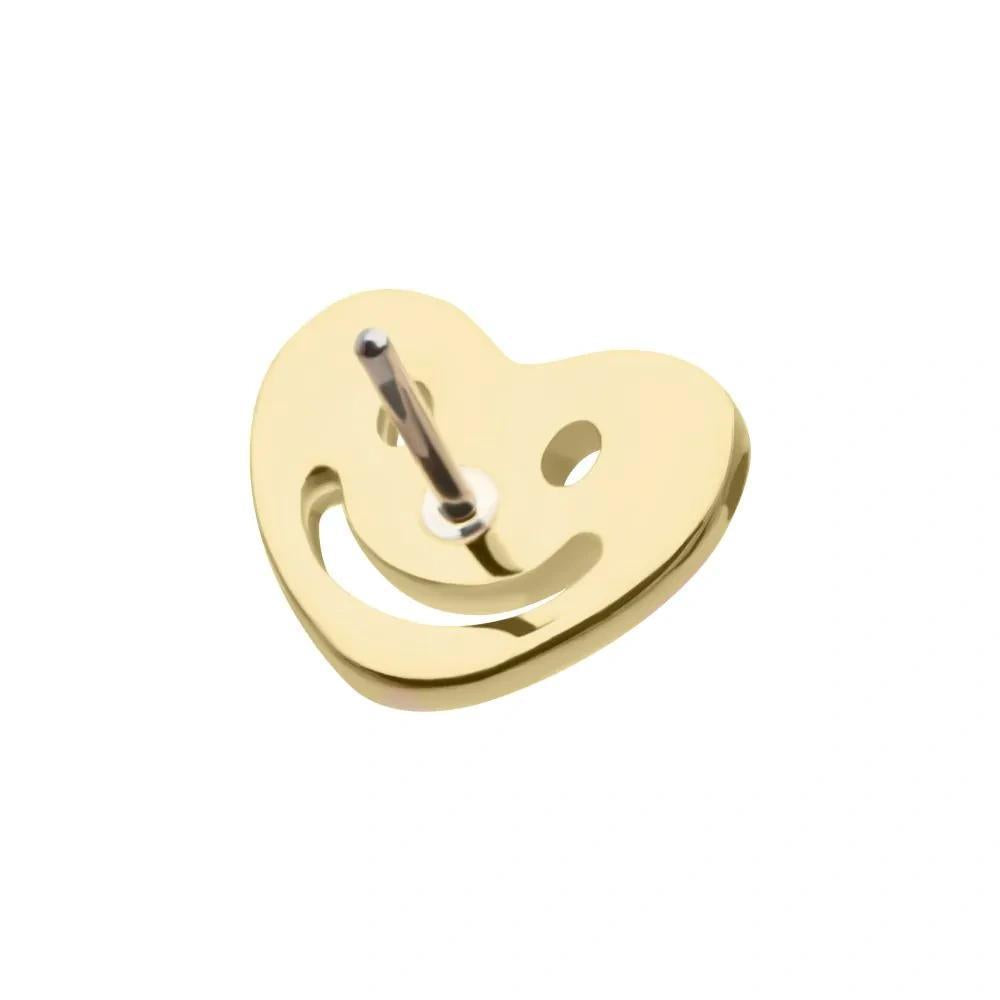 Invictus | 14k gold | Happy Face Heart