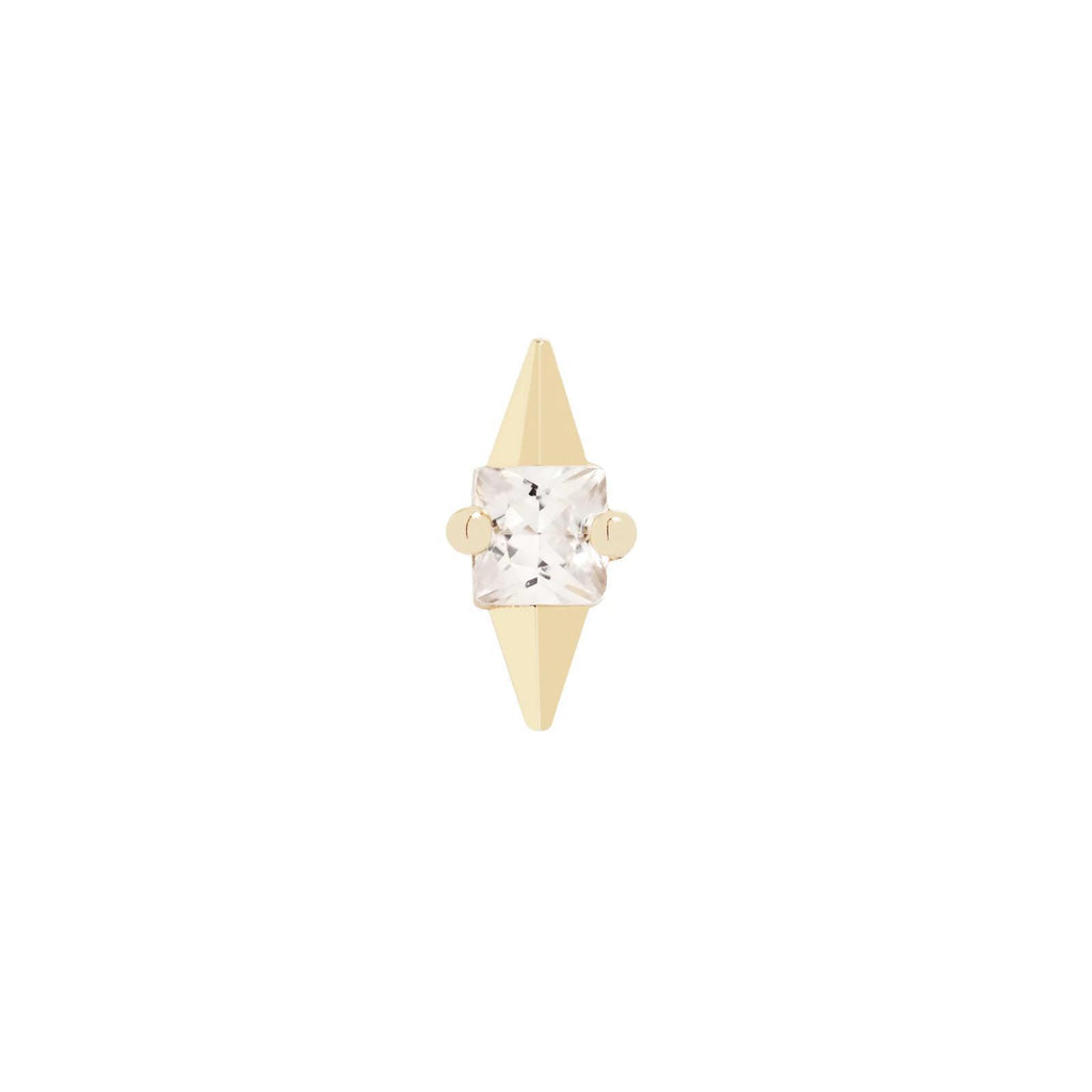 Buddha | 14k gold | Elemental | Clear CZ
